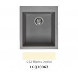 Zlewozmywak Elleci QUADRA 100 Granitek G62 bianco antico LGQ10062